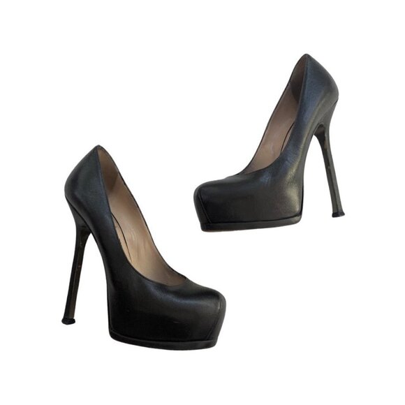 Saint Laurent Vernigolf Tribtoo 105 platform pumps size 37.5 - Picture 1 of 12